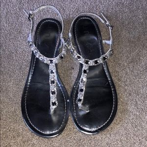 Silver 1/2 inch Sandals